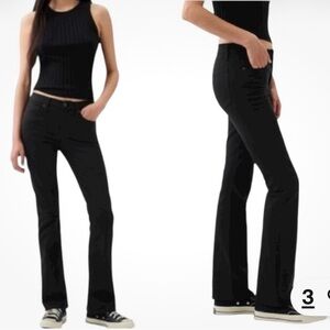 Women’s GAP “baby boot mid rise” in washed black